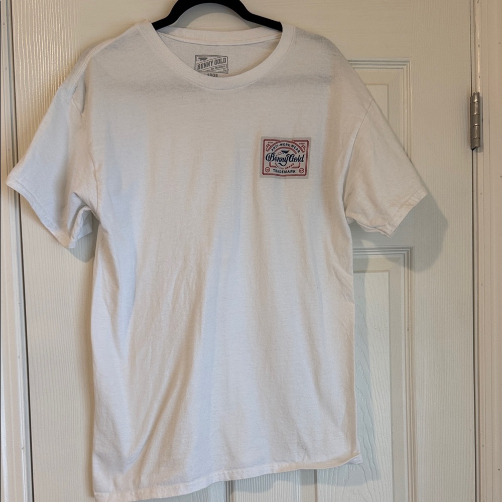 Benny Gold White Short Sleeve Men's Tee